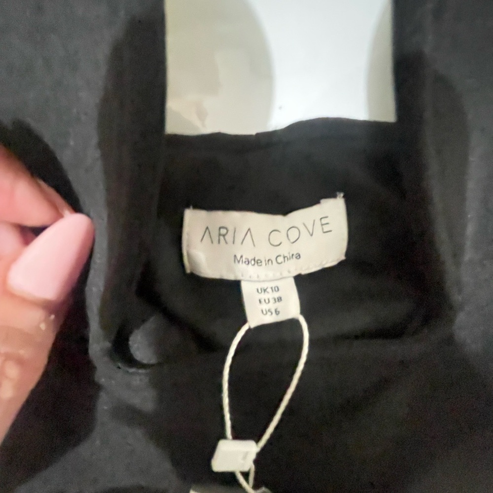 ARIA COVE Black Strapless Sweetheart Mini Bodycon Dress NWT Size US 6 - Picture 2 of 8